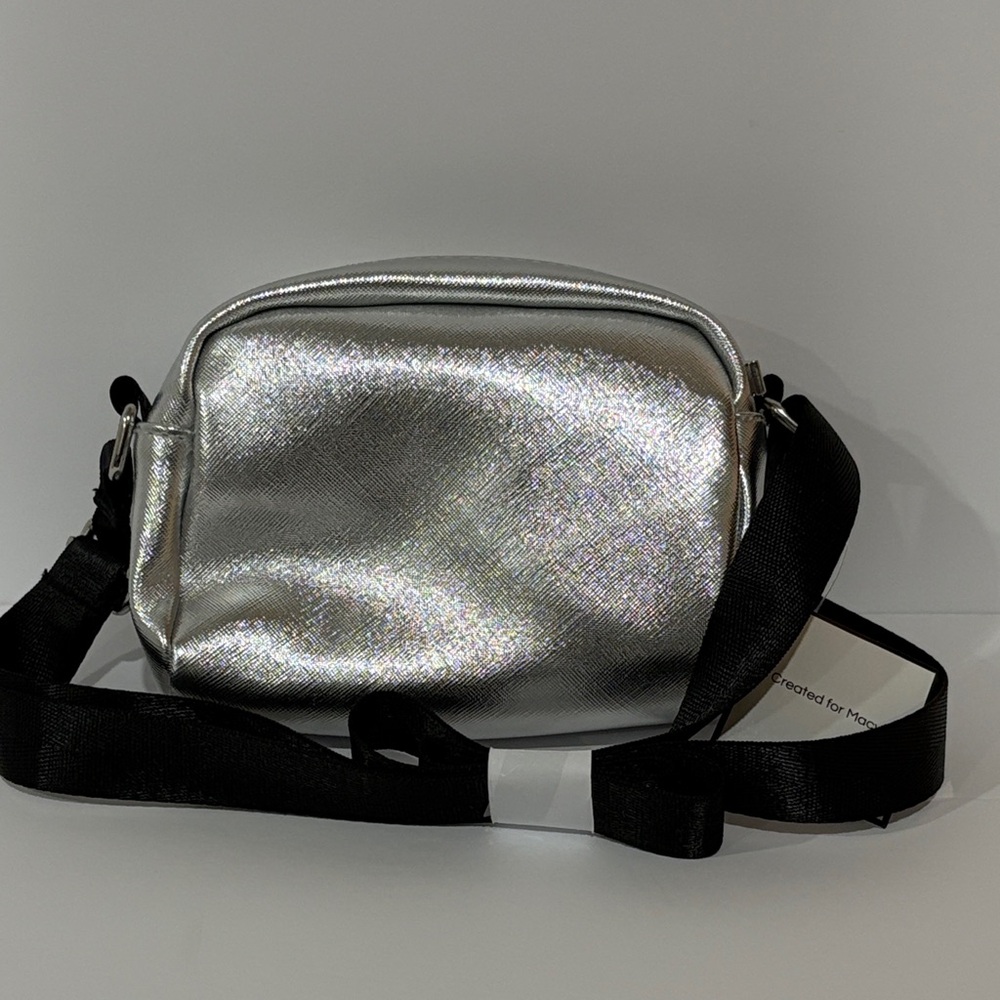 Brand New Small Silver Crossbody Bag Created for Macys